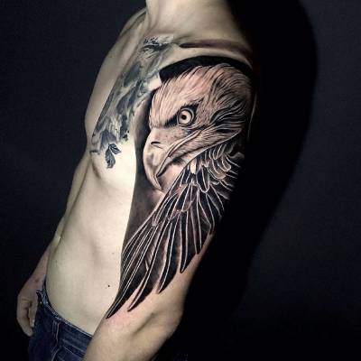 Bald Eagle Cover-Up by BIAGIO: TattooNOW