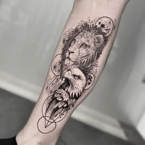 Tatuatge lleó i àliga
