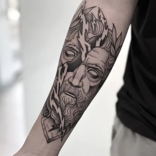 Tatuatge mascara déu grec