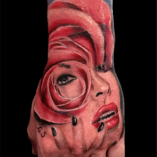 Hand tattoo